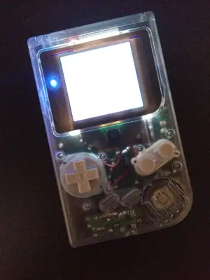 Gameboy DMG-01 bivert backlight installation