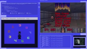 A visual sampling of the omarchy-c64-theme