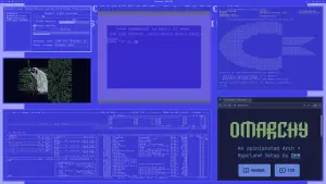 A visual sampling of the omarchy-c64-theme