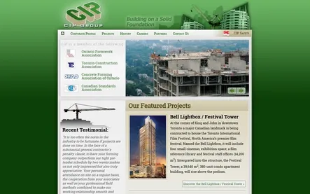 CIP Group Website Screenshot