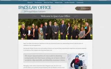 IPACS Law Office Website Screenshot