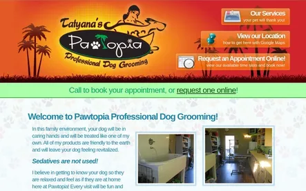 Pawtopia Website Screenshot